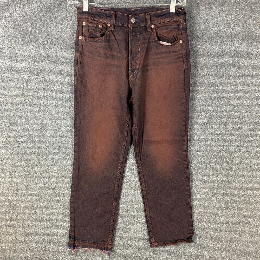 Gap Jeans Women's 29 8S Cheeky Straight High Rise Button Fly Adults Cotton